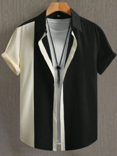 Camisa casual manga corta